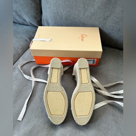 Castaner Carina espadrilles White with gold fleck size 39 - Picture 5 of 6